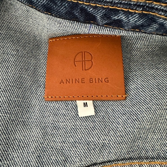 Women’s Anine Bing 1999 Classic Blue Denim Jacket Size M - Picture 4 of 6
